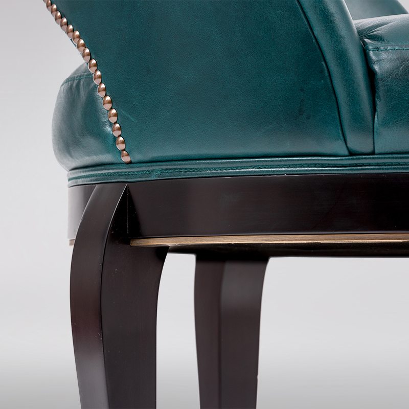 Elegant Leather Dining Chair