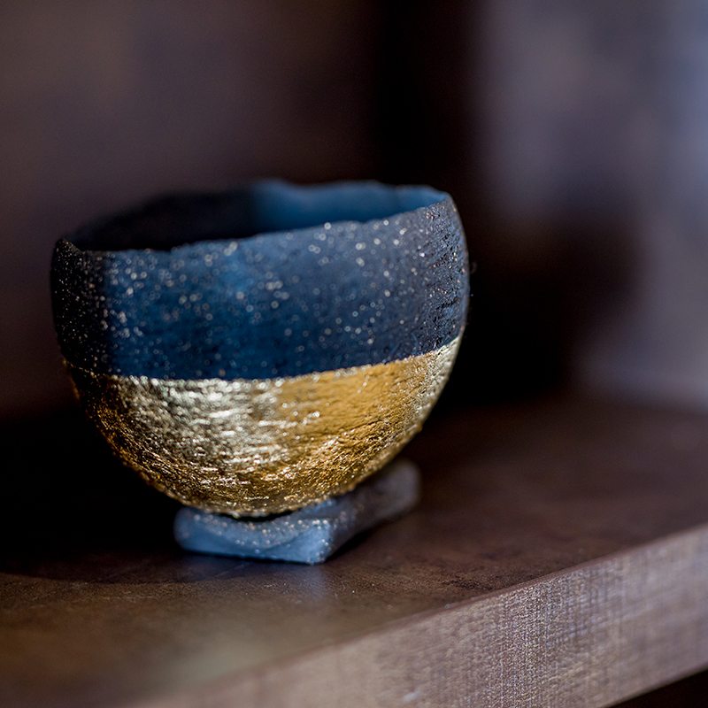 Hand-crafted black stoneware Pinch Pot